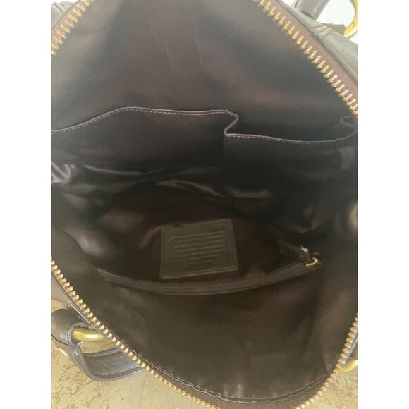 Coach campbell Dark brown leather convertible satchel shoulder bag F24690 - Picture 11 of 12